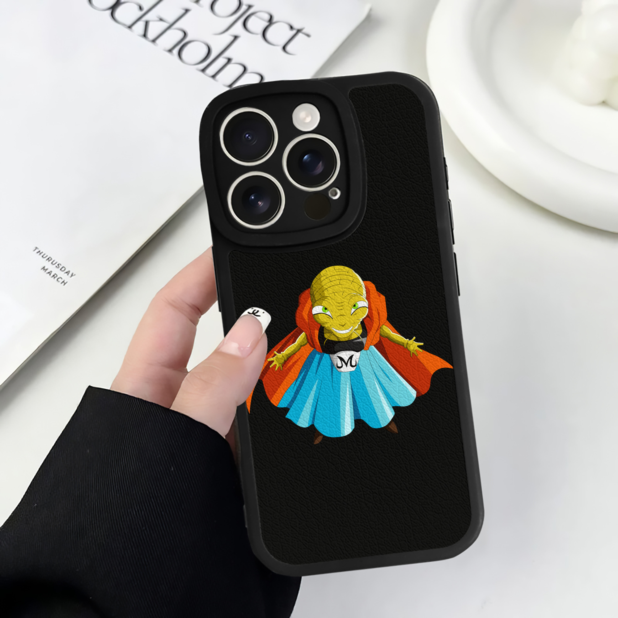 （画像用） ドラゴンボール DRAGON BALL 【iPhone 16シリーズ対応】シリコンスマホケース（レザー調） 材質：シリコン